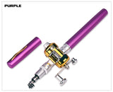 Portable Pocket Telescopic Mini Fishing Rod Pole Pen Shape Folded Fishing Rod With Reel Wheel For Outdoor River Lake Fishing - V.I.P Digital Presence