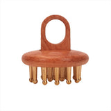 Copper Wood Head Meridian Massage Comb Gua Sha Massage Tool Body Wood Therapy Scalp Massage - V.I.P Digital Presence