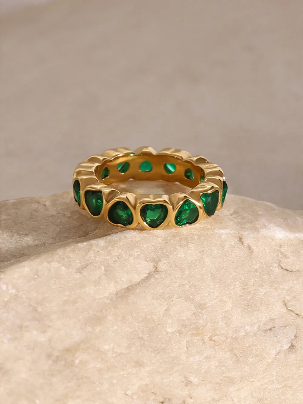 18K Gold-Plated Inlaid Zircon Ring - V.I.P Digital Presence