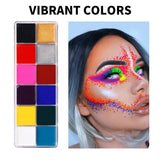 Fit Colors 12 Colors Face Color Water Soluble Body Paint Halloween Masquerade Makeup - V.I.P Digital Presence