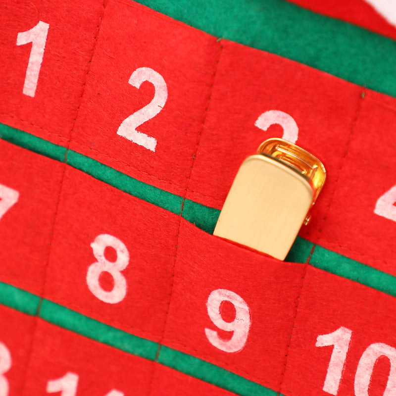 Christmas Decoration Supplies Christmas Velvet Hot Stamping Elderly Calendar Christmas Calendar Christmas Decoration Supplies - V.I.P Digital Presence