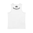 Gothic Letter Embroidery Ribbed Tank Top Men's Sports Fitted Casual Striped Sleeveless T-Shirt - V.I.P Digital Presence