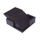 Creative PU leather coaster Exquisite insulated tea water cushion Square leather coaster - V.I.P Digital Presence