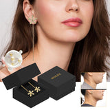 Sweet Crystal Flower Long Earrings, Ear Acupoint Earrings Niche Fashion Small Fresh And Cute Earrings - V.I.P Digital Presence
