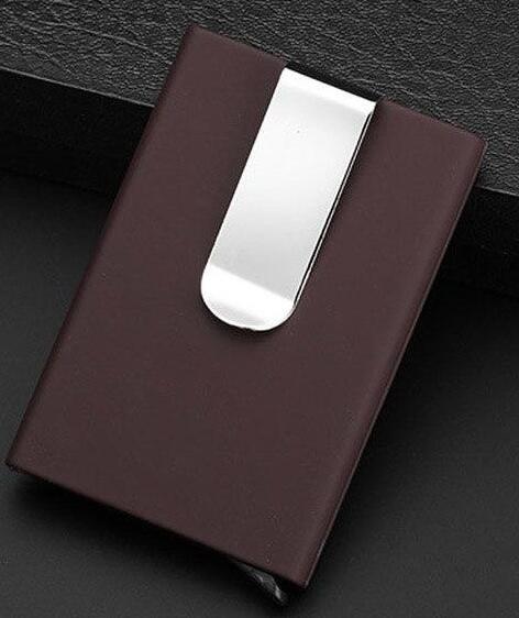 Men's Wallets Credit card holder Automatic card sets business aluminum wallet card sets cash clip holder - V.I.P Digital Presence