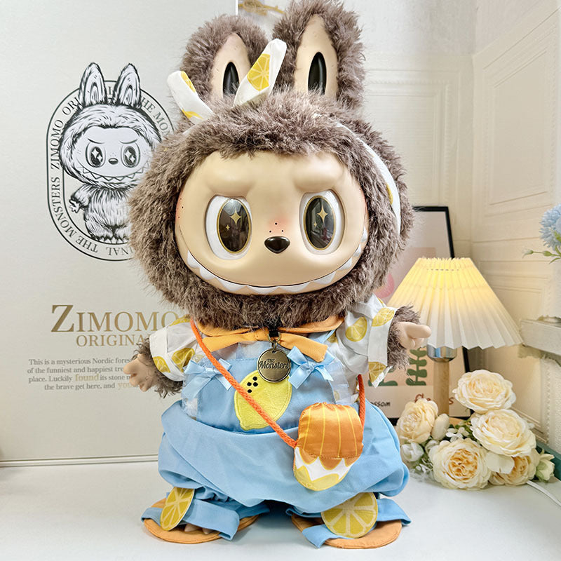 Clothing with 58cm LABUBU Design ZIMOMO Doll Clothes Rubber LABUBU