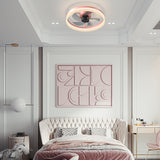 Ceiling Fans with Lights Dimmable LED Embedded installation of thin modern ceiling fans(Pink) - V.I.P Digital Presence