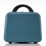 Carry-on Luggage 20 Inch Front Open Luggage Lightweight Suitcase with Front Pocket and USB Port, 1 Portable Carrying Case  Blue