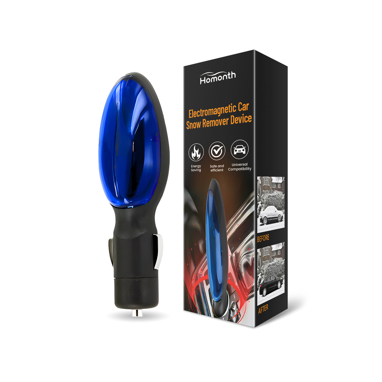 Electromagnetic Heating Snow Removal Device, Car Glass Snow Removal Defrosting Portable Car Deicing Instrument - V.I.P Digital Presence