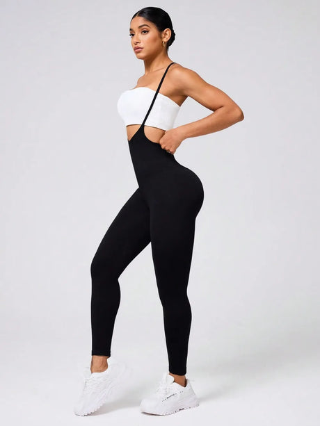 Crisscross Spaghetti Strap Jumpsuit - V.I.P Digital Presence