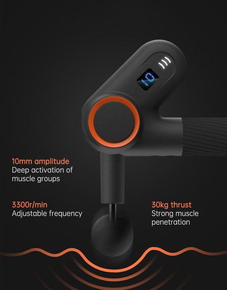 900-turn fascial gun USB charging massage angle rotatable full body muscle massage machine gun - V.I.P Digital Presence