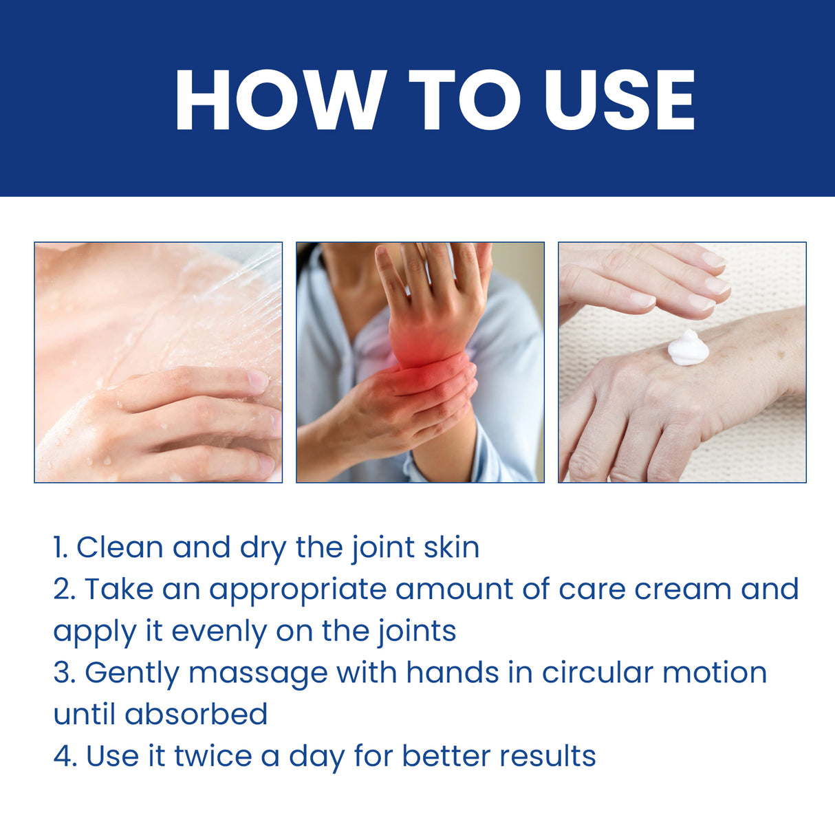 Various Vitamins Joint & Bone Care Cream, Wrist Leg Bend Joint Shoulder Neck Sinew Massage To Relieve Soreness Cream - V.I.P Digital Presence