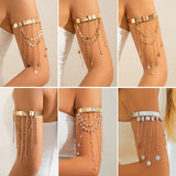 Western style beaded tassel arm chain jewelry Bohemian love arm bracelet for women - V.I.P Digital Presence