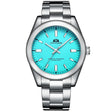 Automatic Watch for Men Mechanical Stainless Steel Luxury Red Yellow Sky Blue Green Colorful Rainbow 41mm Reloj Hombre Baratos - V.I.P Digital Presence