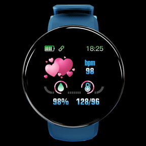 D18 Smart Bracelet Color Round Screen Heart Rate Blood Pressure Sleep Monitoring Pedometer Sports Encyclopedia Star Smart Watch - V.I.P Digital Presence