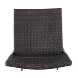 Outdoor Wicker Barstools Faux Rattan Patio Bar Stool Foldable Chair, 2-Pcs Set, Multibrown - V.I.P Digital Presence