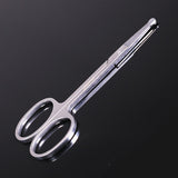 Silver Round Nose Nose Hair Trimmer 9cm Extra Facial Hair Beard Beard Eyebrows Stainless Steel Beauty Scissors - V.I.P Digital Presence