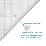 Earthing Ground Pillow Case For Health & EMF Protection Improves Sleep Conductive Silver Fiber Cotton Pillowcase - V.I.P Digital Presence