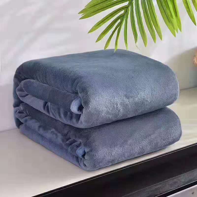 Thick blanket, solid color blanket, single-layer nap, coral fleece blanket, winter flannel blanket - V.I.P Digital Presence