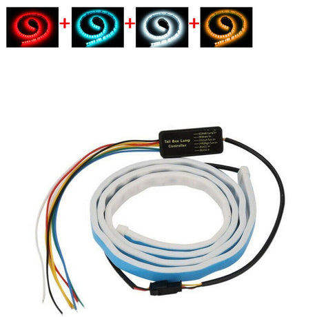 Promotion! 1.2m 12V Car Four Colors Flow Type 36 LED Car Tailgate Strip Waterproof Brake Driving Turn Signal Light - V.I.P Digital Presence