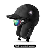Winter ski hat warm hat men and women winter riding ear windproof plus velvet thickening pilot lei feng hat - V.I.P Digital Presence