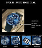 Multi functional waterproof night light men's watch quartz watch - V.I.P Digital Presence