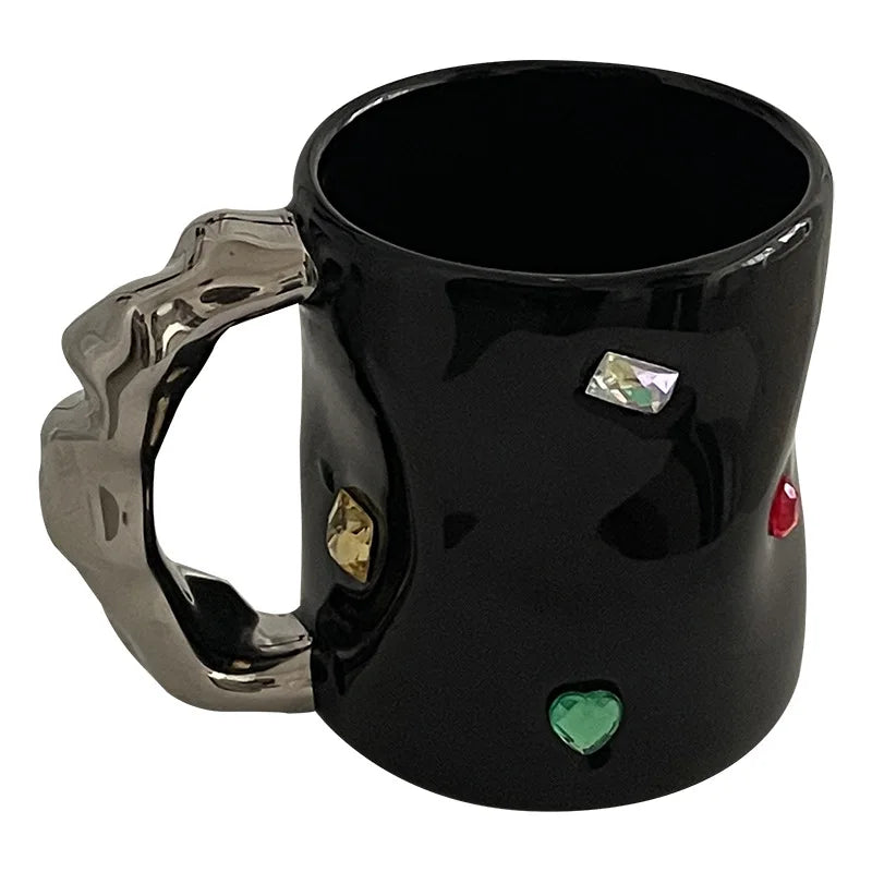 Luxury Cup Make Undefined Cup Gem Cup Spice Girl Style Gem Mug Ceramic Water Cup Small Original Coffee Mug Cup for Lovers - V.I.P Digital Presence