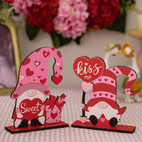 Valentine's Day Decoration Products Creative Love Rudolf Wooden Ornaments Romantic Wedding Love Home Decoration - V.I.P Digital Presence
