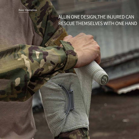 Outdoor Elastic Tactical Tourniquet Camping Supplies First Aid Training Trauma Vacuum Pressurized Israeli Bandage - V.I.P Digital Presence