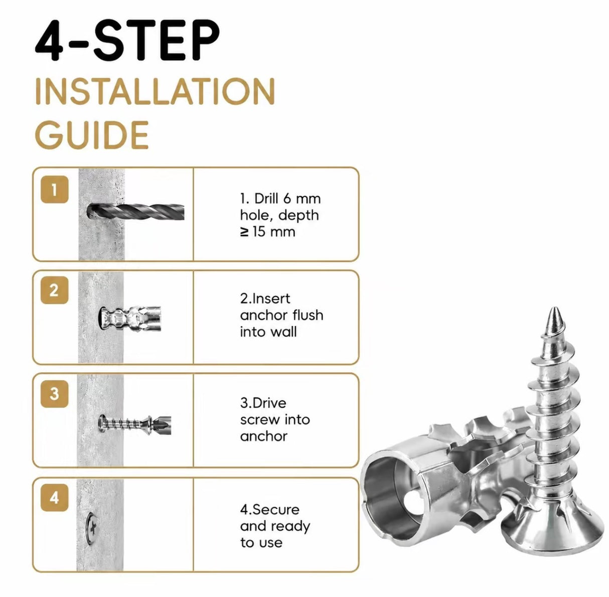 HingeFix Repair Screws