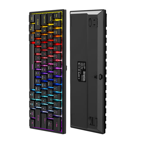 Plug in mechanical keyboard with blue shaft and 61 keys, mini portable wired detachable mechanical keyboard for esports - V.I.P Digital Presence