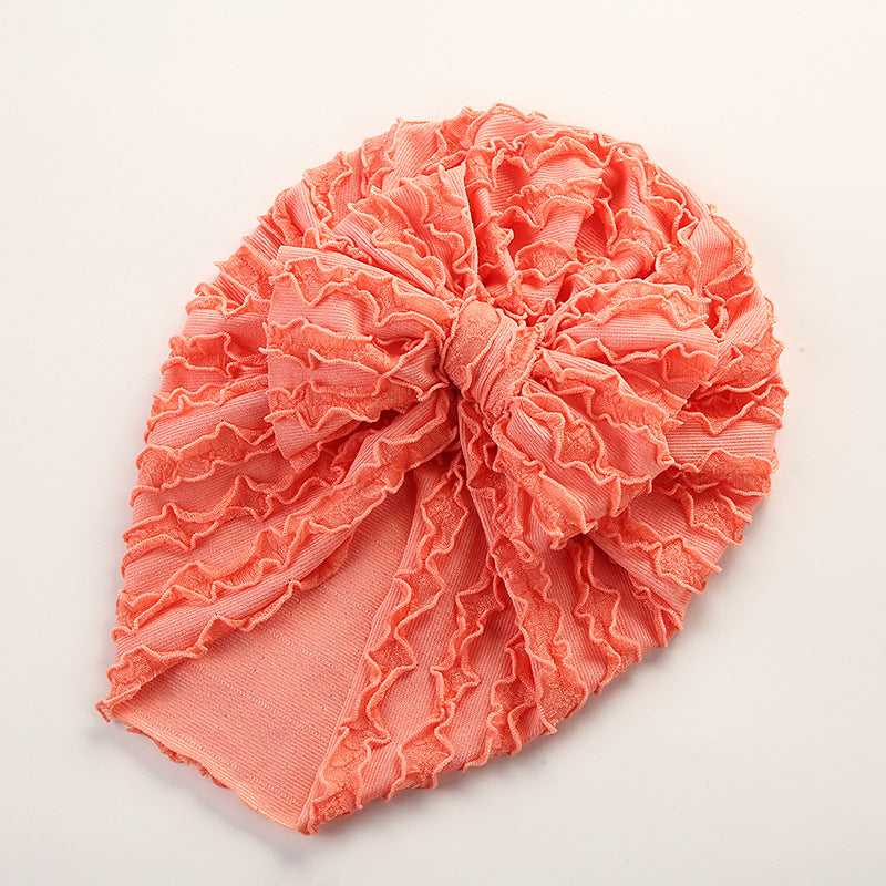 Baby Cow Louver Bow Head Cap Baby High Elastic Brimless Indian Tire Hat - V.I.P Digital Presence