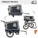 Outdoor Heavy Duty Foldable Utility Pet Stroller Dog Carriers Bicycle Trailer - V.I.P Digital Presence