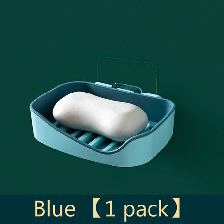 Bathroom soap box storage rack free perforated shelf drain toilet soap rack household suction cup wall-mounted soap box - V.I.P Digital Presence