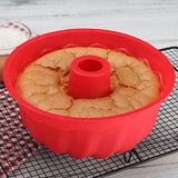 10-inch Non-Stick Silicone Bundt Pan - Multipurpose Baking Mold for Cakes, Jello & Gelatin - V.I.P Digital Presence
