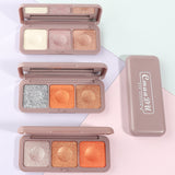 CmaaDu Three Color Mashed Potato Eye Shadow Fairy Plate Earth Color Moonlight Eye Shadow Color - V.I.P Digital Presence