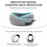 Memory Foam Neck Travel Pillow: Soft, 360° Head Support, for Home, Plane & Car - V.I.P Digital Presence