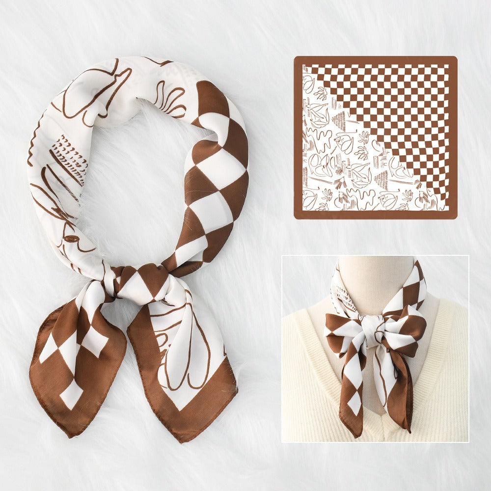 Silk Scarf Women's Sunscreen Beach Imitation Silk Versatile Silk Scarf Neckband - V.I.P Digital Presence
