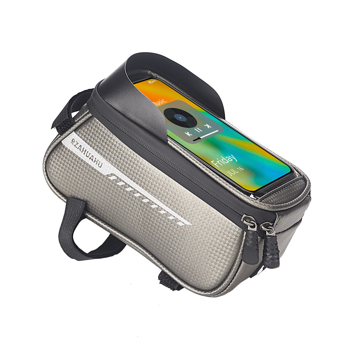 Bolsa para bicicleta, bolsa para viga delantera, bolsa para tubo superior, bolsa para bicicleta de montaña, bolsa de gran capacidad para teléfono móvil, equipo para montar en bicicleta 