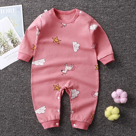 2024 Spring Autumn 0-2 Years Old Baby Romper Baby Jumpsuit Boys Girls Long-sleeved Trousers Newborn Romper Climbing Clothes - V.I.P Digital Presence