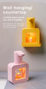 Cute Cat Rechargeable Touchless Automatic Soap Dispenser 400ml Kids foam Soap Dispenser with Night Light - V.I.P Digital Presence