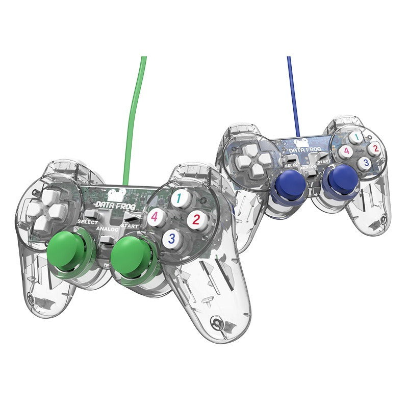 Transparent shell PC computer USB game controller 3D joystick controller vibration free game accessories - V.I.P Digital Presence