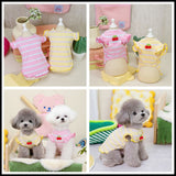 Spring/Summer Dog Clothing Little Cherry Flying Sleeves Tank Top - V.I.P Digital Presence