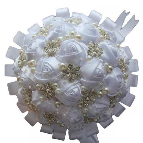 WifeLai-A Ramos De Novia Burgundy Artificial Flower Bridesmaid Wedding Bouquet - V.I.P Digital Presence