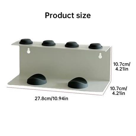 Non - Perforated Hair Dryer Holder. Also for Straighteners & Curling Irons. Ideal for Bathroom Sorting - V.I.P Digital Presence