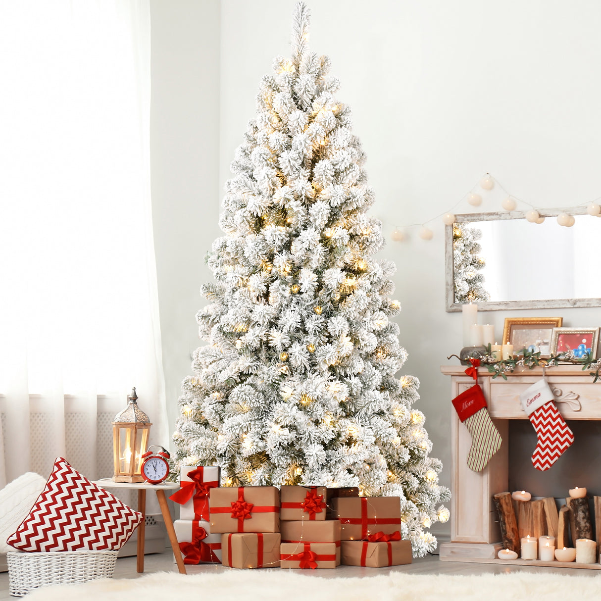 6FT PVC Memory Wire Christmas tree (With Light) - V.I.P Digital Presence