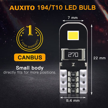 10Pcs W5W T10 LED Canbus Light Bulbs for Audi BMW VW Mercedes Car Interior Dome Light Trunk Lamp Parking Lights Error Free 12V - V.I.P Digital Presence