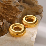 Stainless Steel Cutout Round Shape Earrings - V.I.P Digital Presence