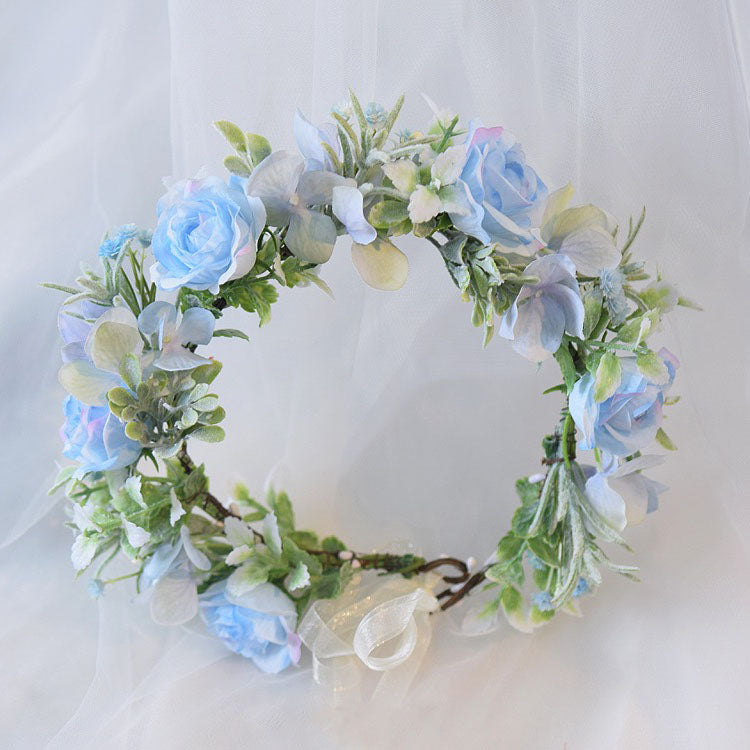 Mori Flower Bridal headdress garland modeling headdress photo wedding dress hair accessories Bridesmaid accessories holiday head - V.I.P Digital Presence