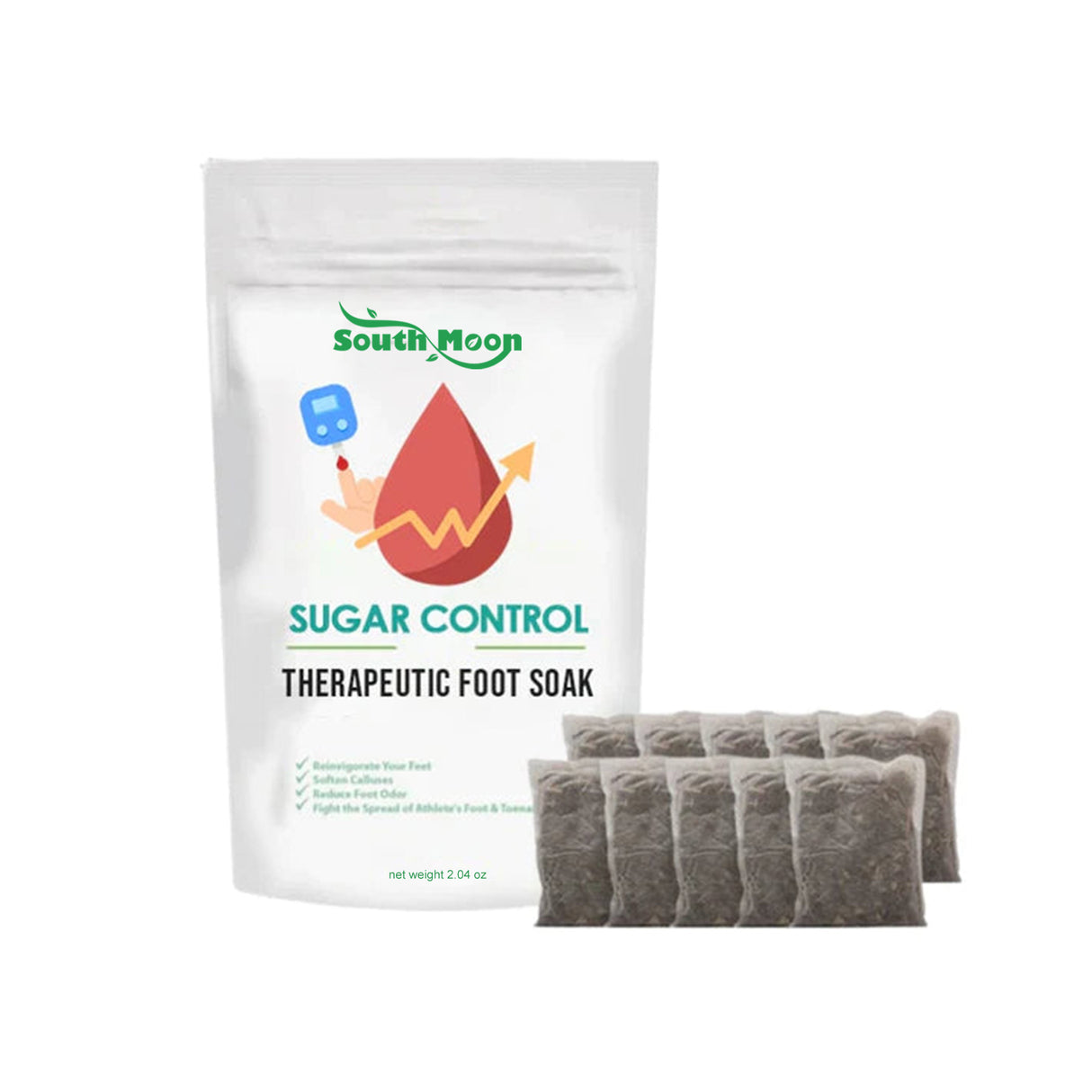 Sugar Control Therapeutic Foot Soak, Cleansing And Moisturizing Foot Skin Relieve Physical Discomfort Foot Bath Bag - V.I.P Digital Presence